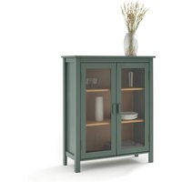 Alvina Solid Pine Low China Cabinet - Retrocow