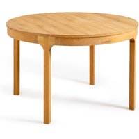 Amalrik 120cm Round Solid Oak Extending Dining Table - Retrocow