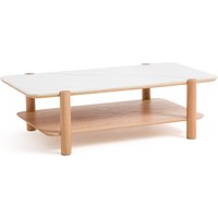 Ambre Oak and Reconstituted Marble Coffee Table - Retrocow