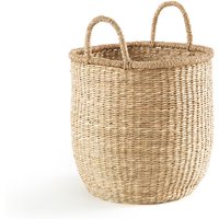 Azzu Round Braided Seagrass Basket - Retrocow