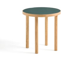 Evergreen Oak & Glass Side Table - Retrocow