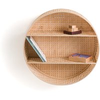 Hadga 40cm Diameter Round Bamboo Wall Shelf - Retrocow
