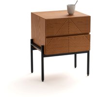 Lodge Bedside Table with 2 Drawers - Retrocow