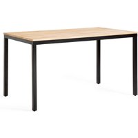 Nairobi Oak & Metal Rectangular Table (Seats 4-6) - Retrocow