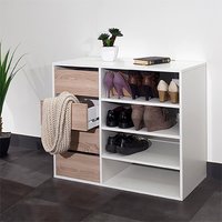 Reynal Shoe Storage Unit with 4 Drawers and Shelves - Retrocow