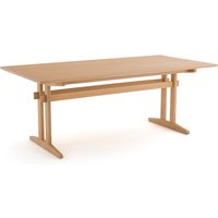Sergey Brushed Solid Pine Dining Table (Seats 6-8) - Retrocow