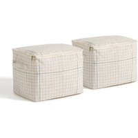 Set of 2 Acao Checked Storage Covers - Retrocow