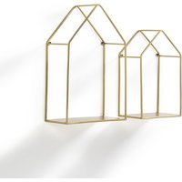 Set of 2 Sonale Metal House Shelves - Retrocow