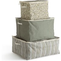 Set of 3 Cevenna Patterned Storage Covers - Retrocow