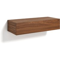 Vesper Solid Walnut Bedside Drawer Shelf - Retrocow
