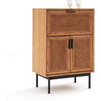 Waska Oak & Cane Bar Cabinet - Retrocow