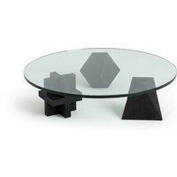 Bruli Polyhedral Tempered Glass Coffee Table - Retrocow