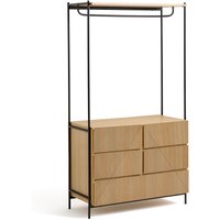 Les Signatures - Lodge Wardrobe Module with Hanging Rail and 5 Drawers - Retrocow