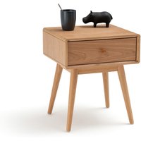 Miji Oak Bedside Table with Drawer - Retrocow